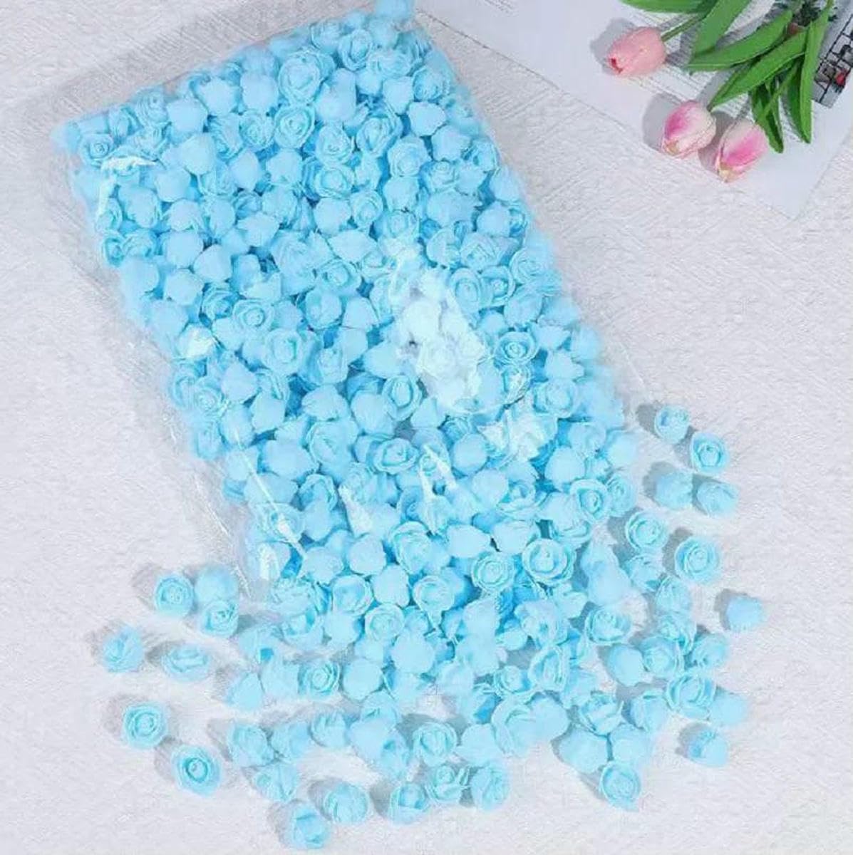 AYHTUD 500pcs artificial flowers 3.5cm roses Valentine's Day roses Mother's Day Christmas wedding candy box decoration wreath- -480pcs-500pcs
