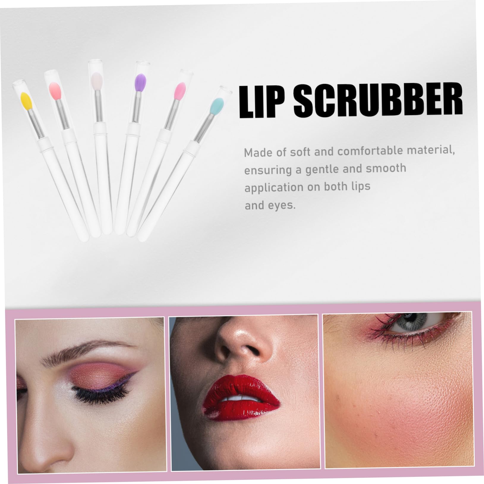 FRCOLOR Multi-purpose Makeup Brush Applicator Lip Brush Stick for Lip Gloss Lipstick