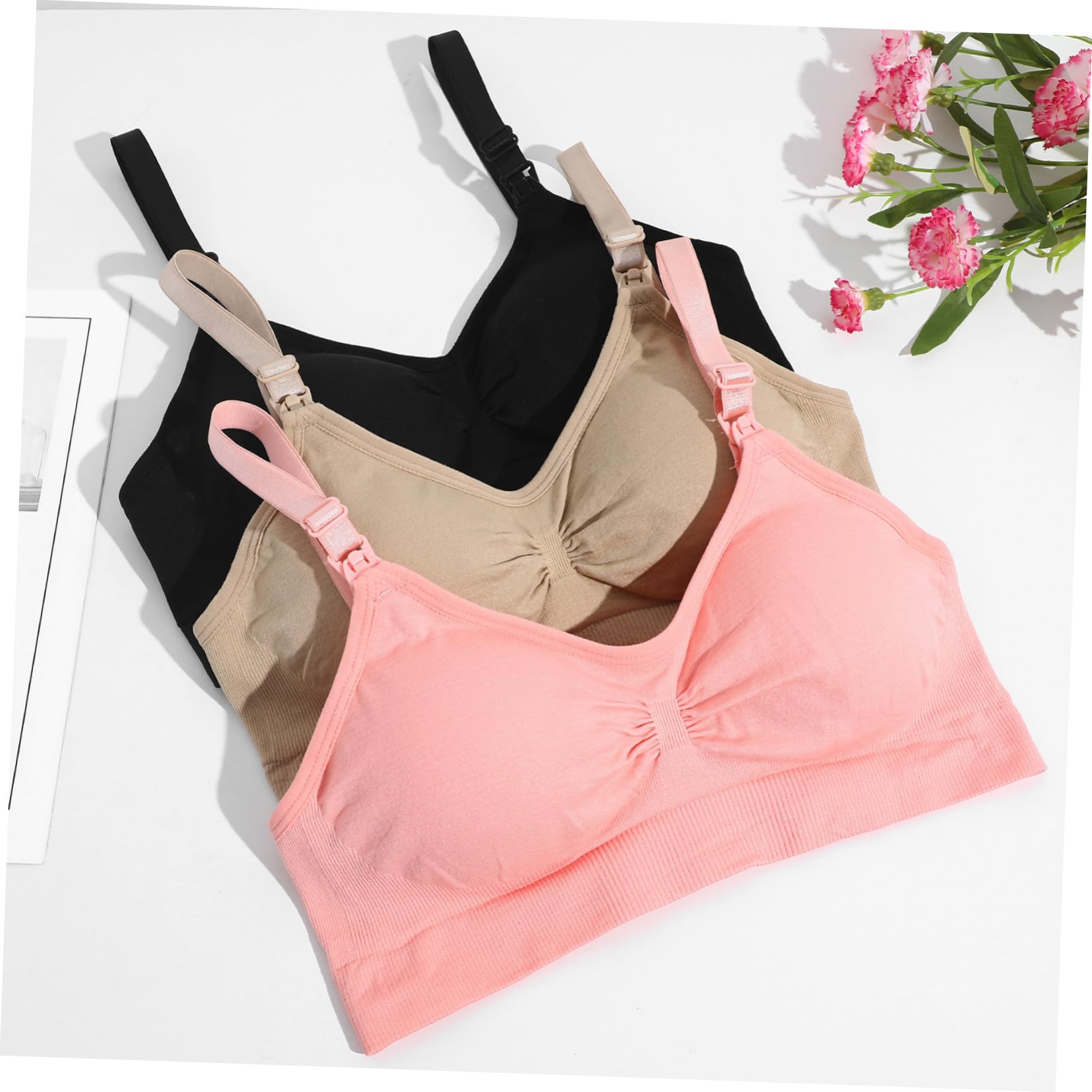 VALICLUD Reggiseno Per Allattamento Reggiseni Per Allattamento Bralette Da Allattamento Reggiseno Premaman Reggiseno Per Donne Incinte Reggiseni Delle Mamme 95% Nylon