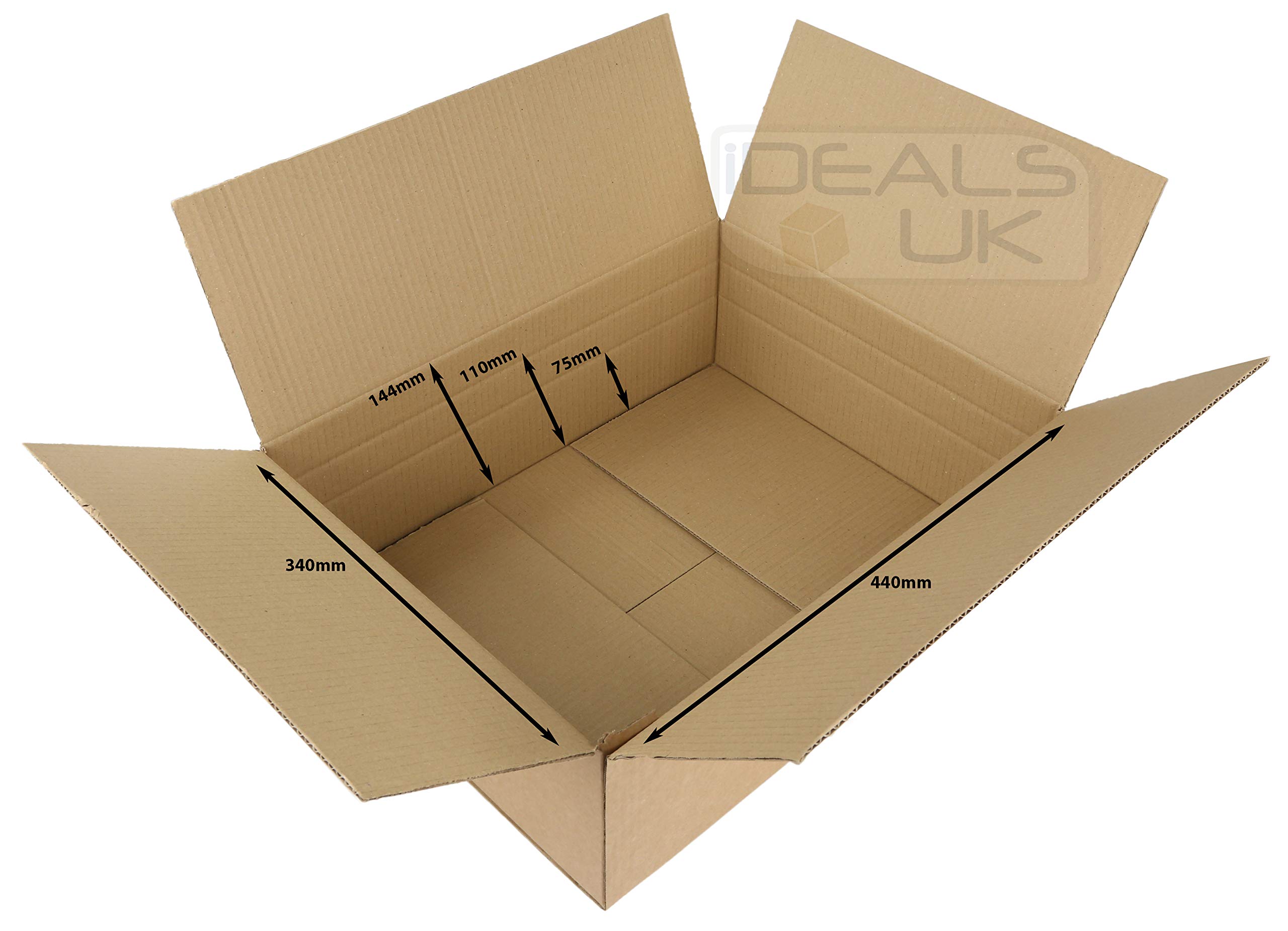 W E Roberts (Corrugated) Ltd 100 Royal Mail Small Parcel Postal Mailing Boxes Maximum Size Of 450X350x160mm