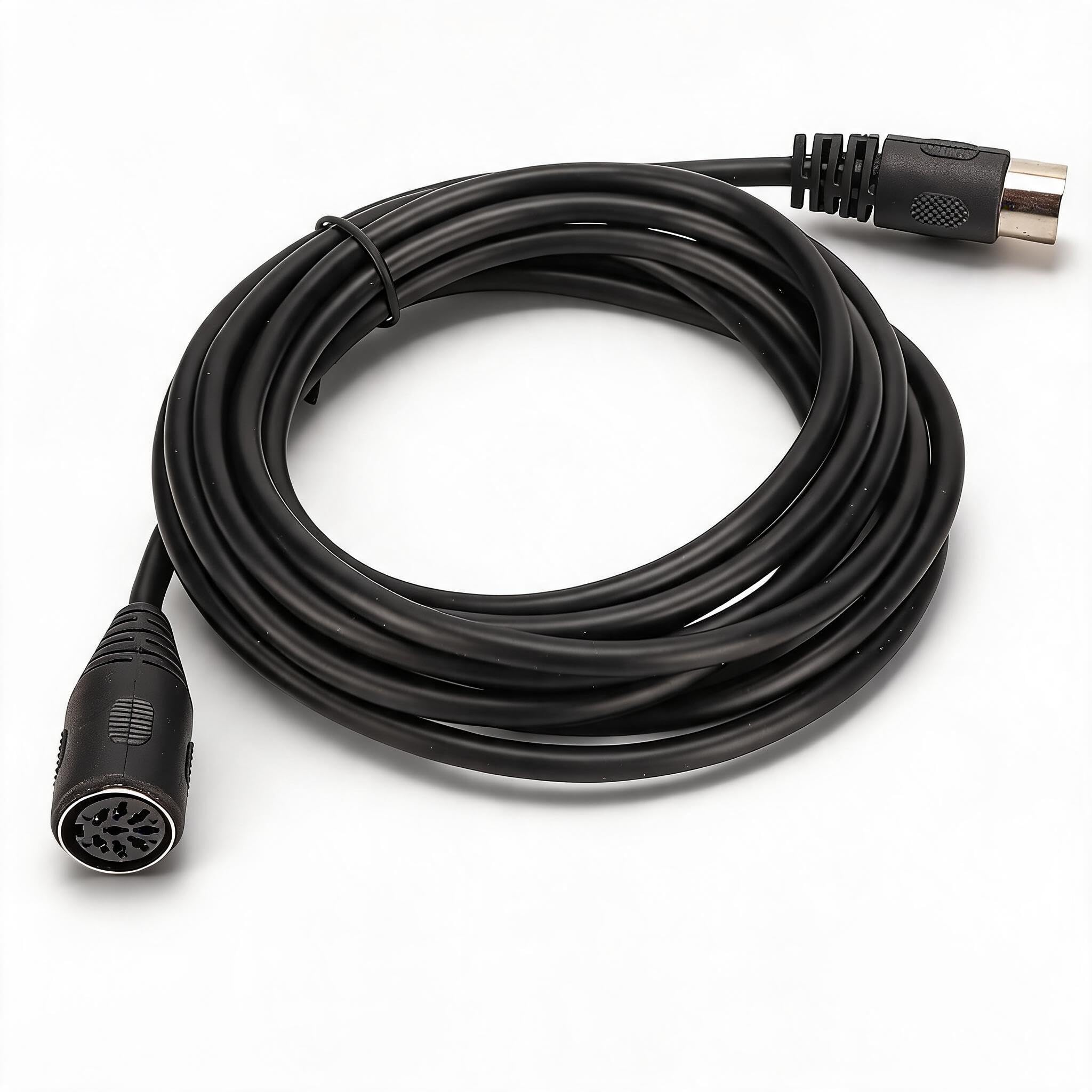 Duży Kabel Adaptera DIN, 8-pinowy Adapter DIN Męski na żeński Kabel Głośnikowy Audio, Przedłużacz Audio Głośnika 9,8 Stopy do PowerLink Mk2, do do Beolab