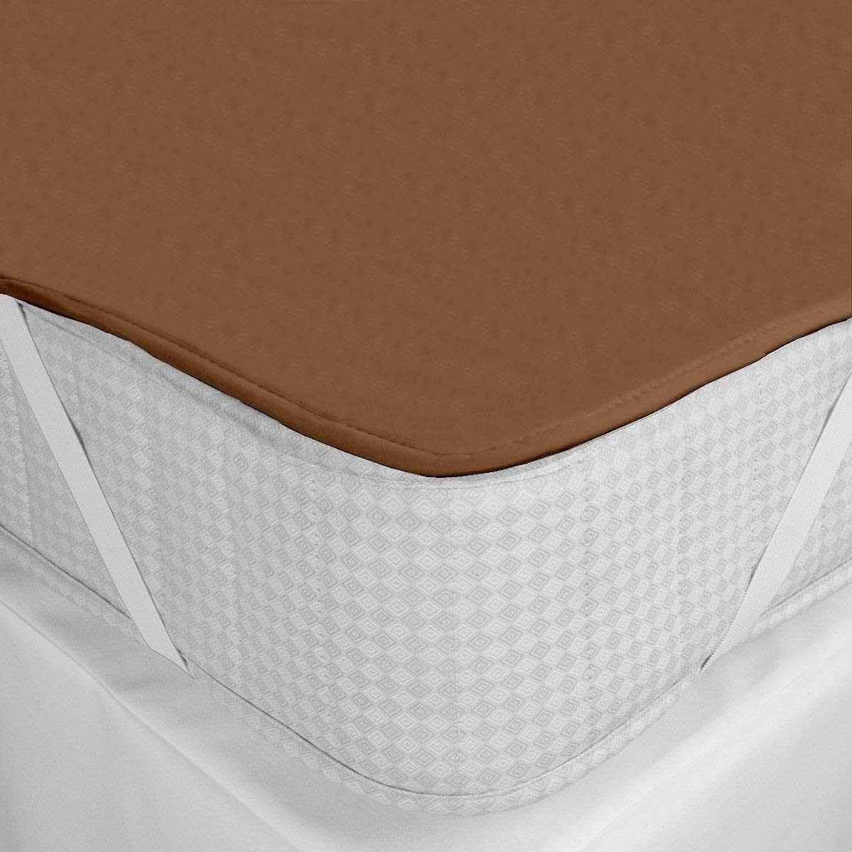 Kuber Industries PVC Waterproof King Size Mattress Protector 78"x72" (Brown)-CTKTC030024 - Image 5 thumbnail