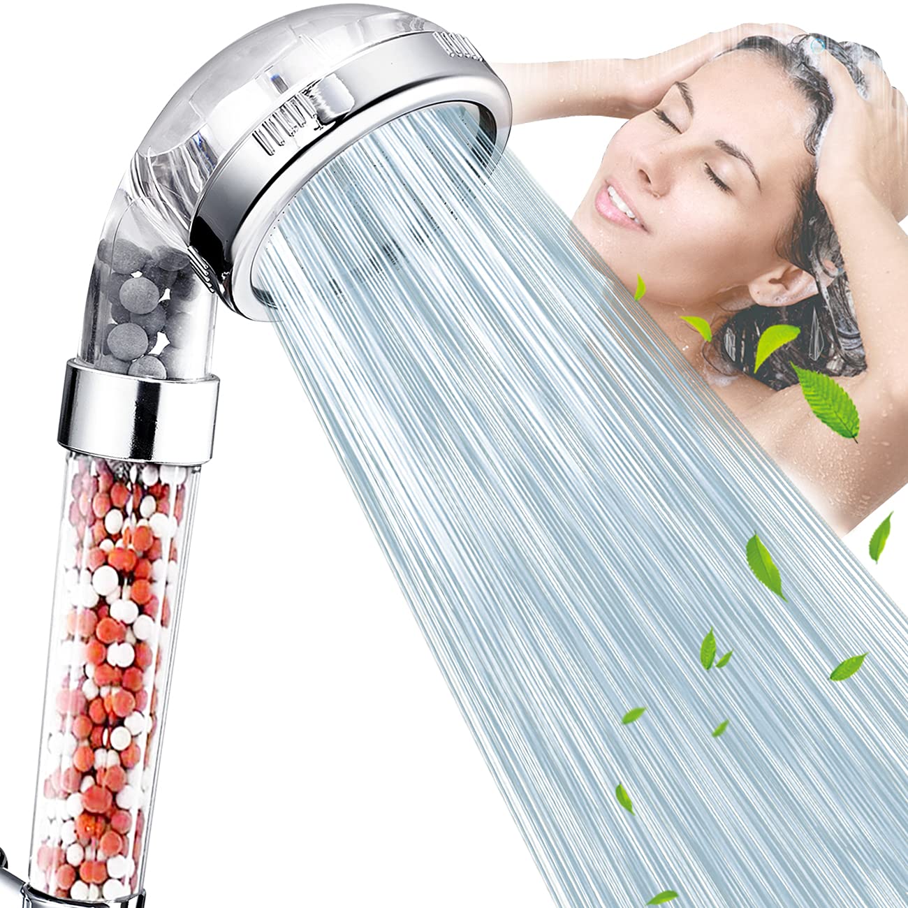 Nosame Shower Head, Filter Filtration High Pressure Water Saving 3 Mode