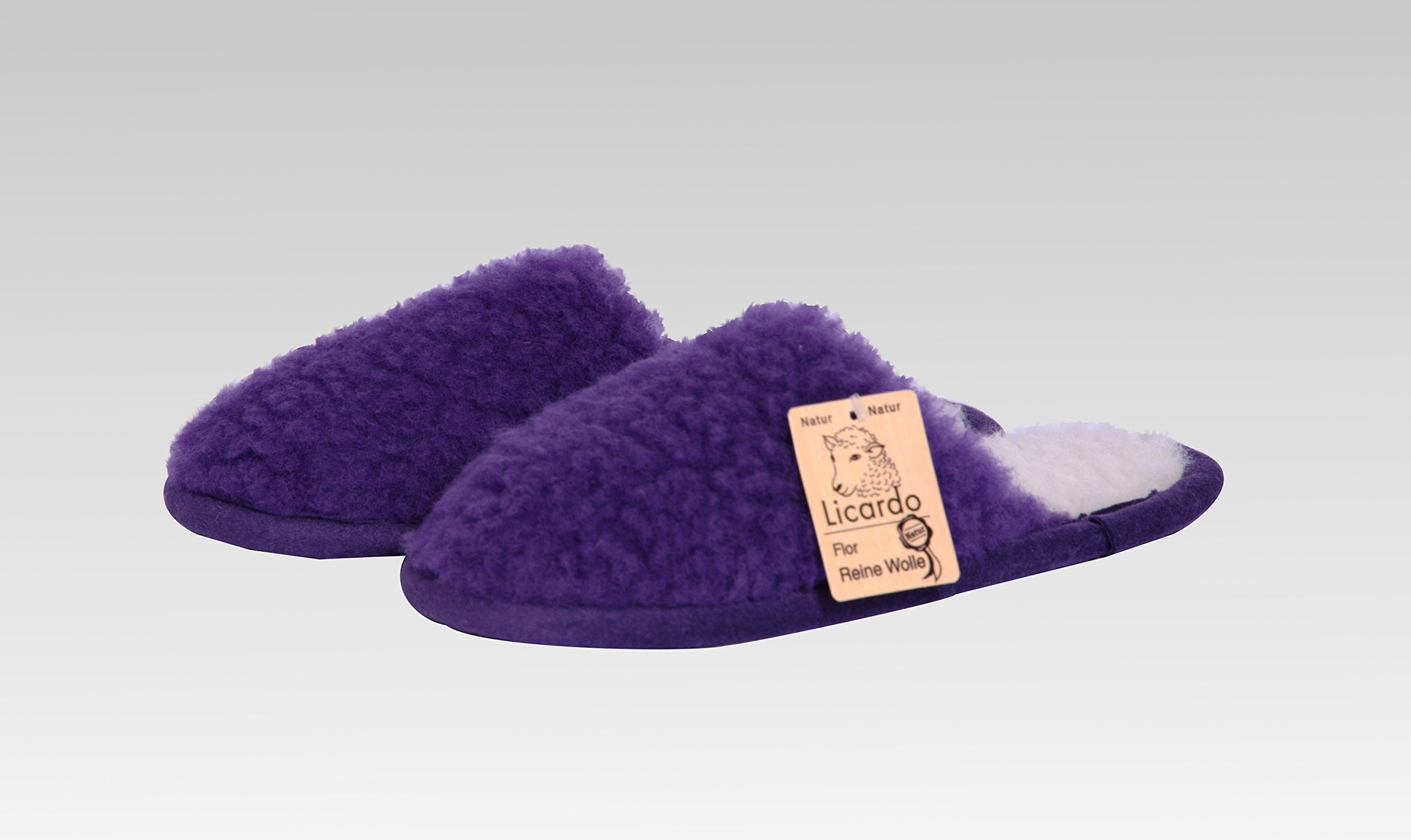 Pantuflas lana Colores Lila – Varios Tamaños, morado, 44/45 EU : Amazon.es:  Zapatos y complementos