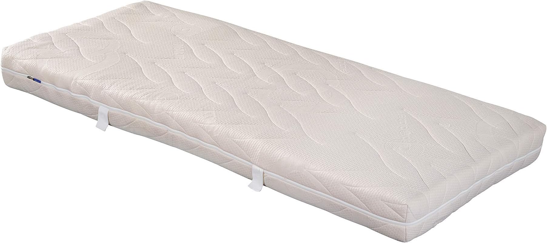 Malie Natural latex mattress pure green, 7-zone core with cross ventilation and micromodal double cloth cover, size 160 x 200, hardness H2