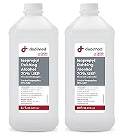Vista 9 de Dealmed Alcohol isopropílico 70% USP, antiséptico de primeros auxilios, 16 onzas líquidas, (paquete de 1)