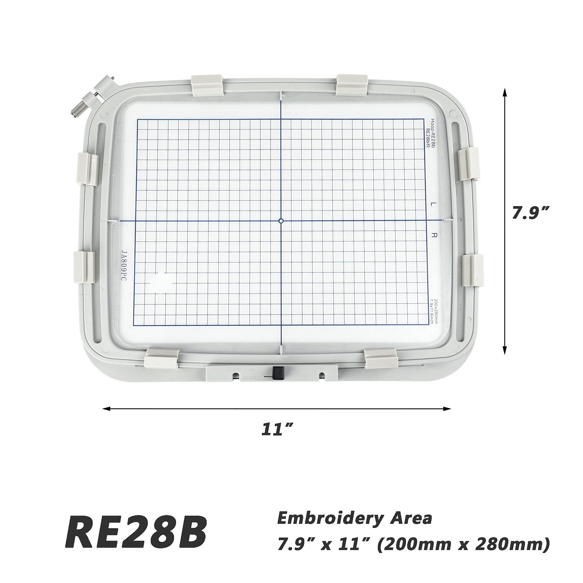 Sew Tech RE28B Aro de bordado para Janome MC 500E 550E Memory Craft Elna expressive 830 etc., aros para máquinas de coser y bordar
