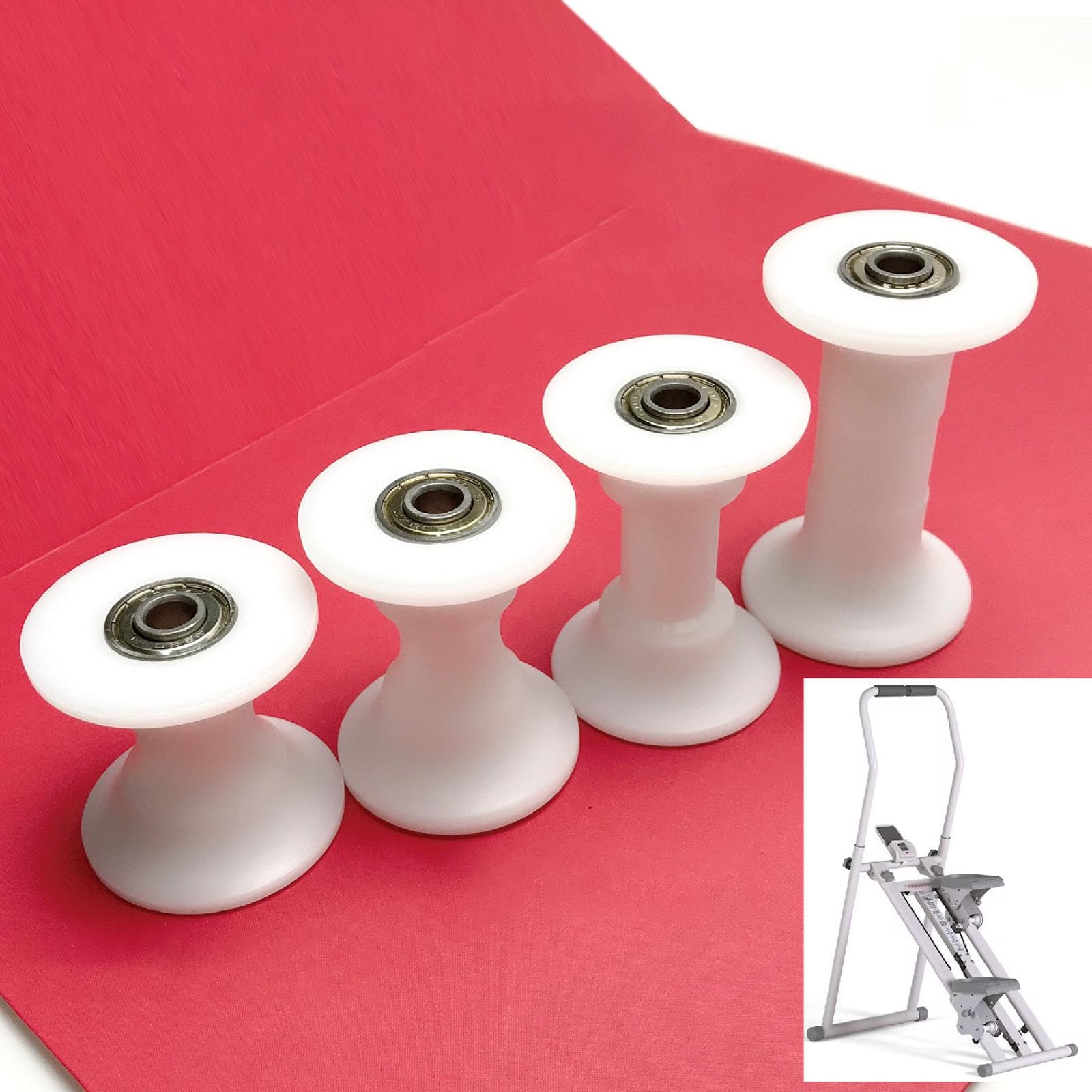 perfk Roulements de Roue de Rameur, Roulements de Poulie, Pièces Détachées pour équipement de Fitness Professionnel, Accessoires de Rechange pour Exercice d'entraînement