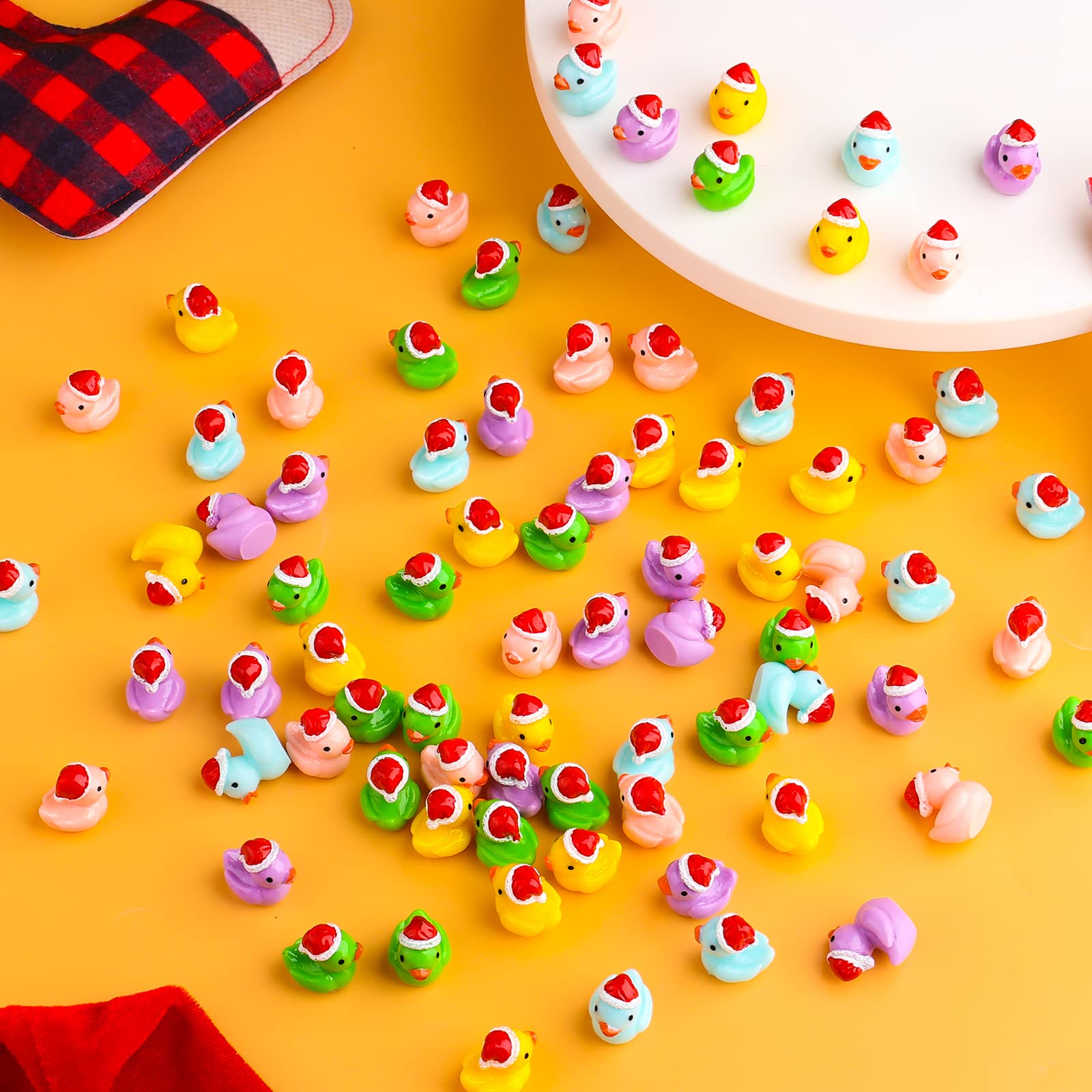 Petits Canards 100 Figurines Miniatures En Résine Pour Jardin, Aquarium