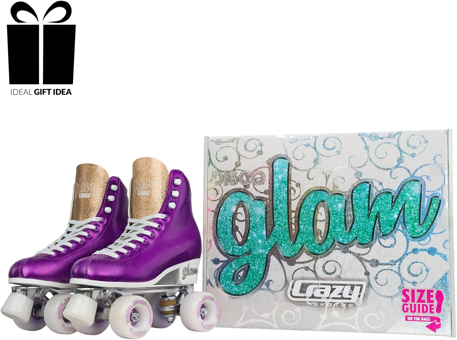 Lіmіtеd Dіѕсоunt Crazy Skates Glam Roller Skates | Adjustable or Fixed Sizes | Glitter Sparkle Quad Skates for Women and Girls