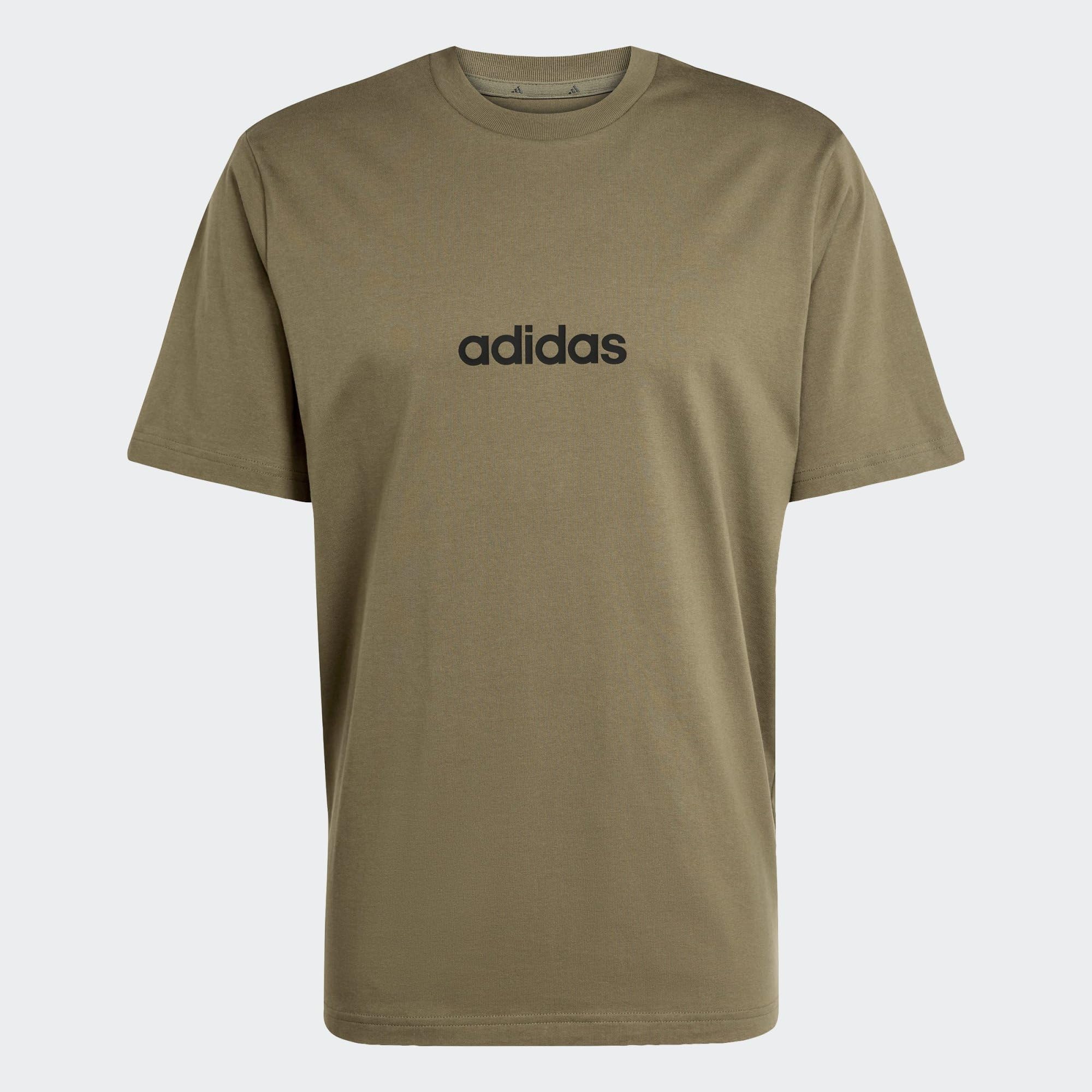 adidas Men's Camiseta Essentials Linear Single Jersey