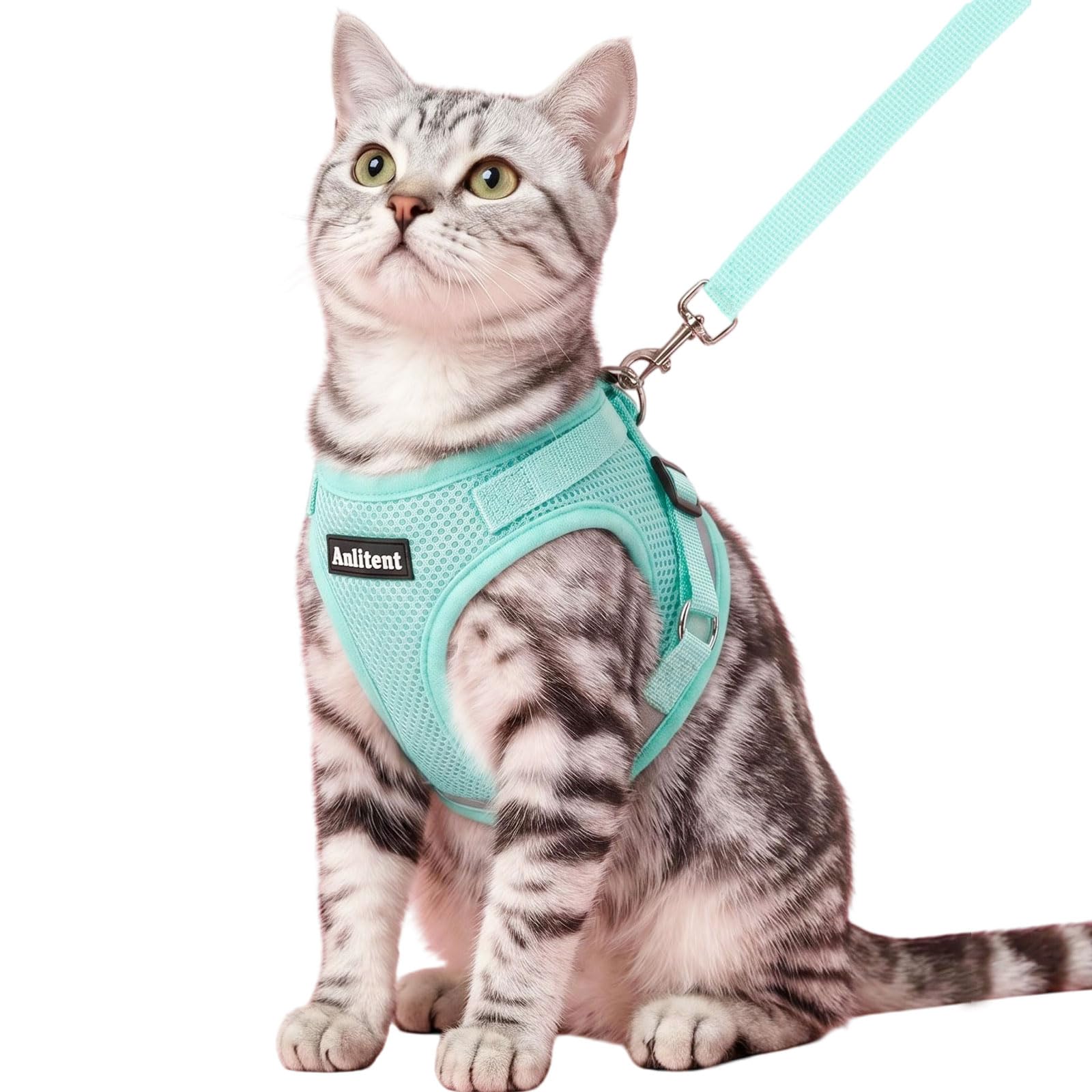 Anlitent Pet Harness and Lead Set for Cats/Puppy, S-1.5-3kg