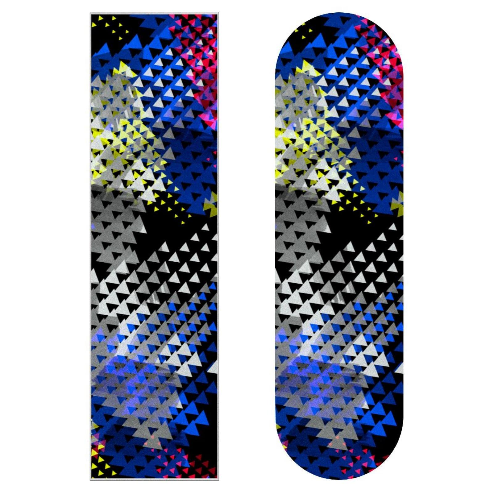 Abstrakte Grafiken, Skateboard-Griptape, Schleifpapier, Longboard-Aufkleber, Scooter, Deck, Sandpapier, 2 Stück
