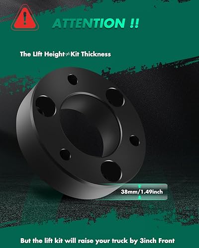 Miniatura 2 de SCITOO Kit de nivelación de elevación 2.5-2.5 pulgadas Kit de elevación de nivelación delantera compatible con Nissan Titan Armada 2WD4WD 2004-2018