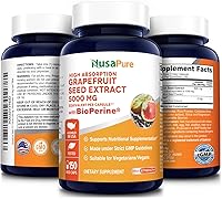 Vista 5 de NusaPure Extracto de pomelo, 500 mg, 150 cápsulas vegetales (sin OMG, vegano)