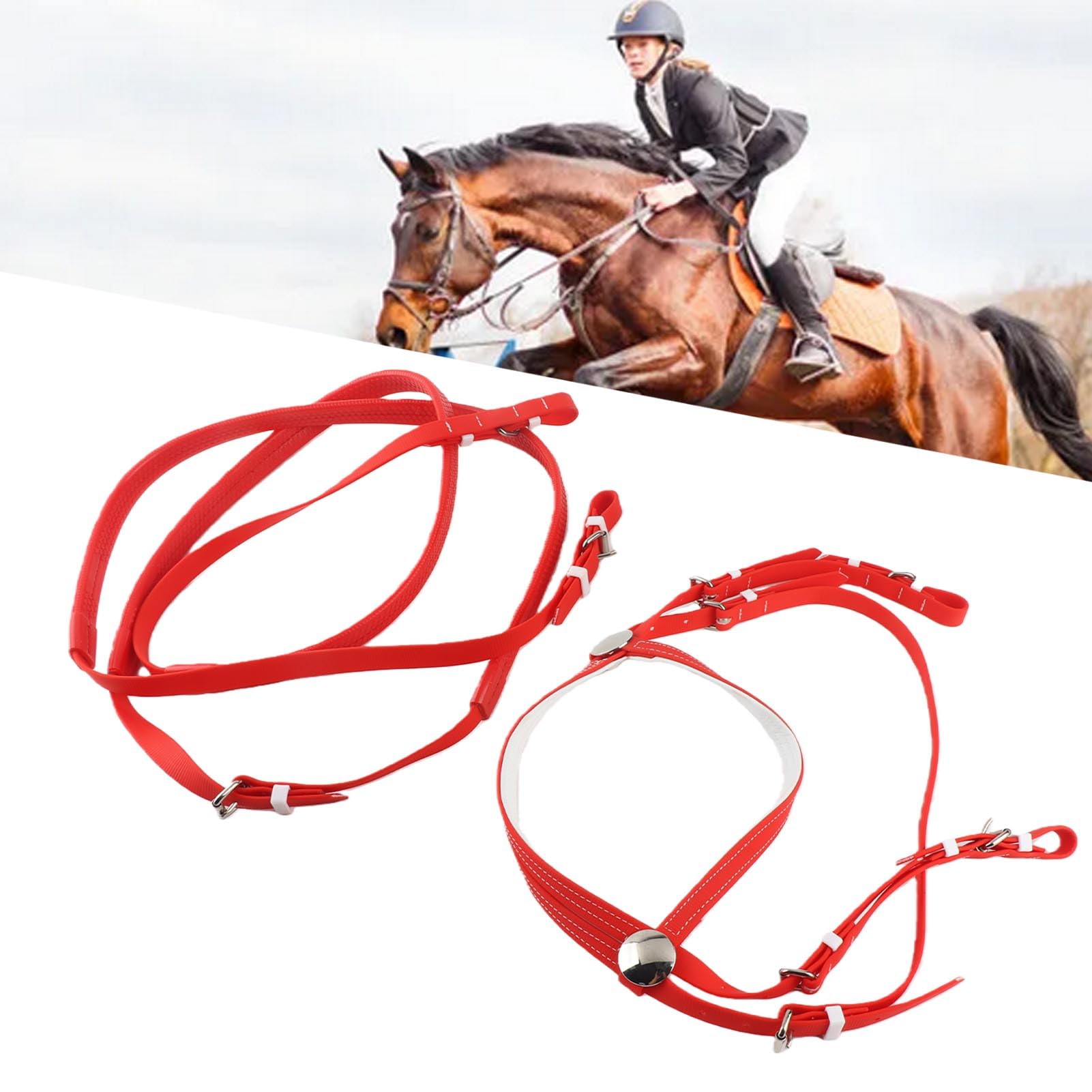 Redine in nylon per briglia per cavallo per attività equestri all'aperto