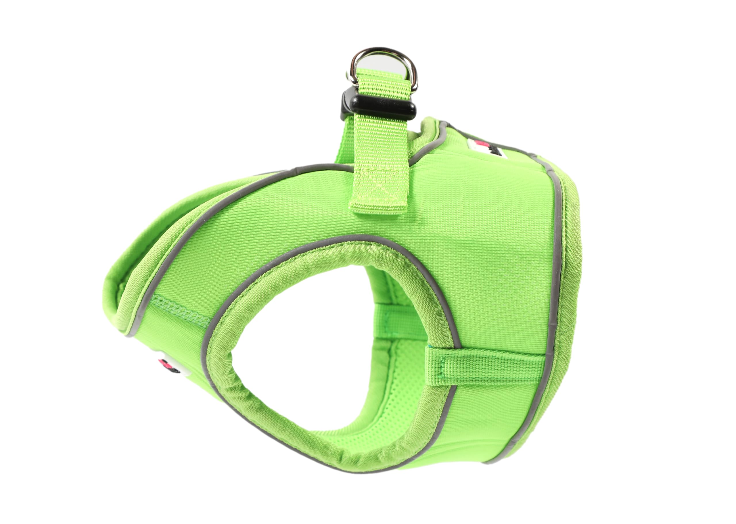 Doodlebone – Snappy Harness Dog Harness – Easy Step In Vest Style Harness, No Over Head Fit, Reflective & Machine Washable for Medium to Large Breeds – Size 6, 58-64cm - Apple