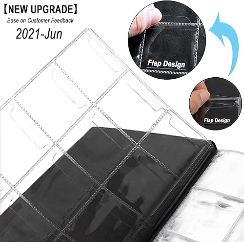 Miniatura 2 de Álbum de monedas de 150 bolsillos, libro de colección de monedas de recuerdo, ideal para pasaporte presionado, coleccionista de monedas de