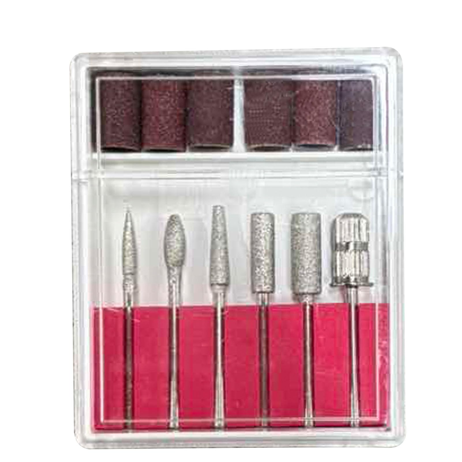 Brrnoo Nagelfräser Elektrische Nagelfeile 35000 RPM mit 6 Aufsätzen, Wiederaufladbar Kabellos for Acrylentfernung und Maniküre Pediküre zu Hause (BLACK)
