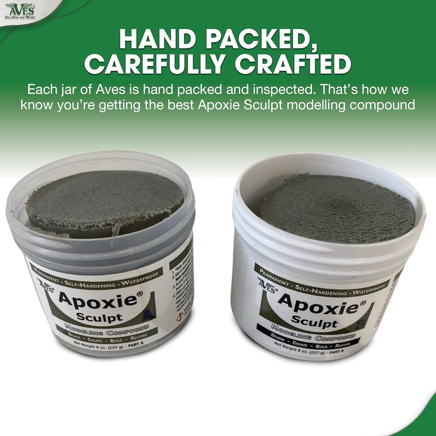 Aves Apoxie Sculpt - 2 Part Modeling Compound (A & B) - 1 Pound, Natural