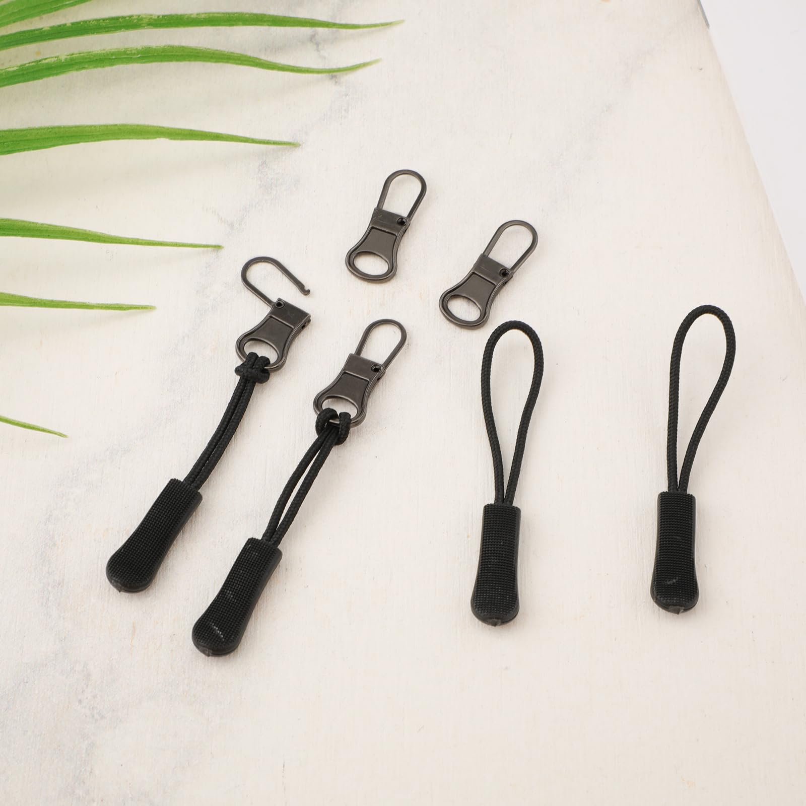 One #5VS Cursore Reversibile Nero Con Una Linguetta Estraibile Per Cerniera Visl - Foto 14