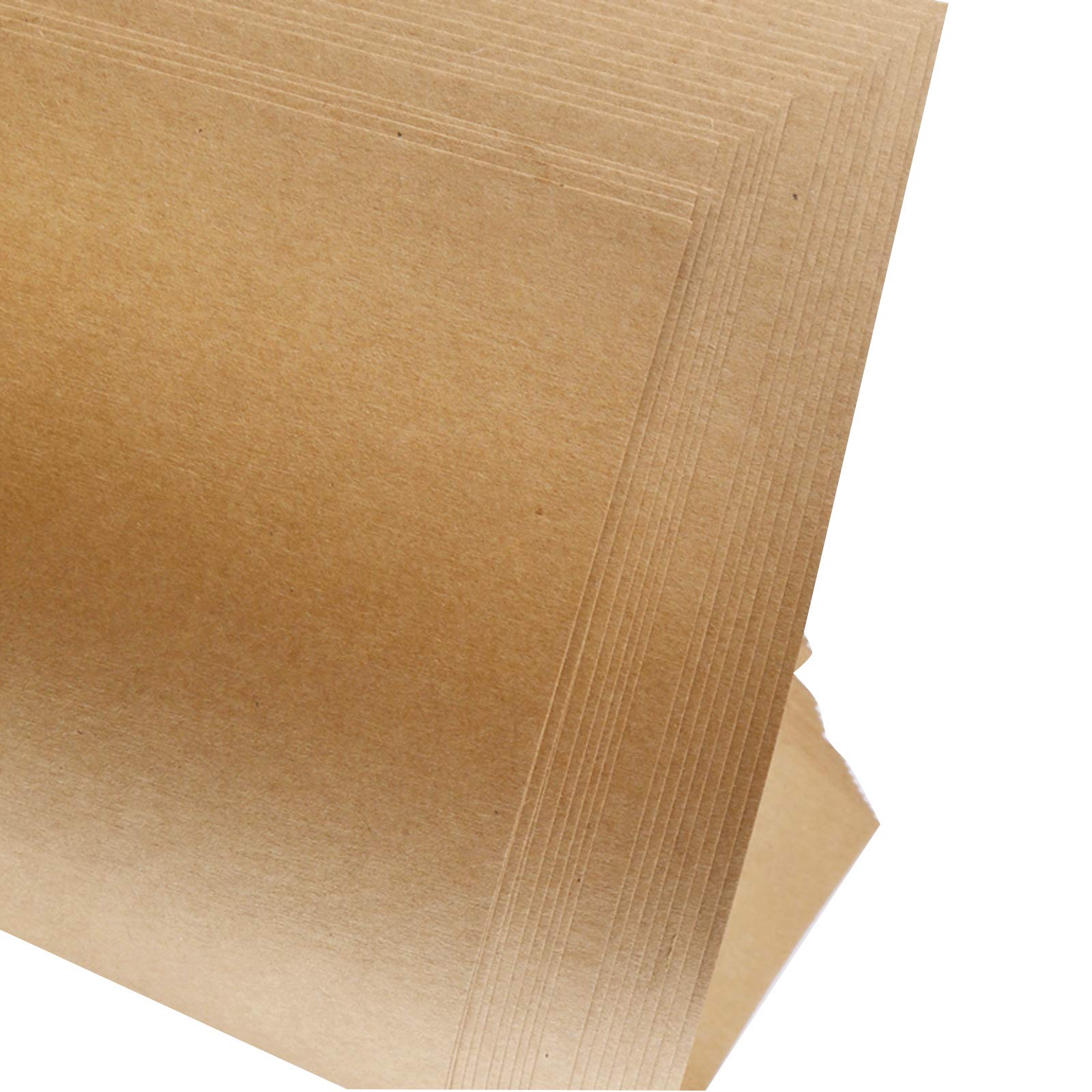 Chstarina 50 Feuilles Papier Kraft, 260 G/m² Papier Kraft Épais, Papier Cartonné Brun A4, Papier Cartonné Craft, Papier Kraft Naturel Pour L' Impression, Fabrication De Papier Cartonné
