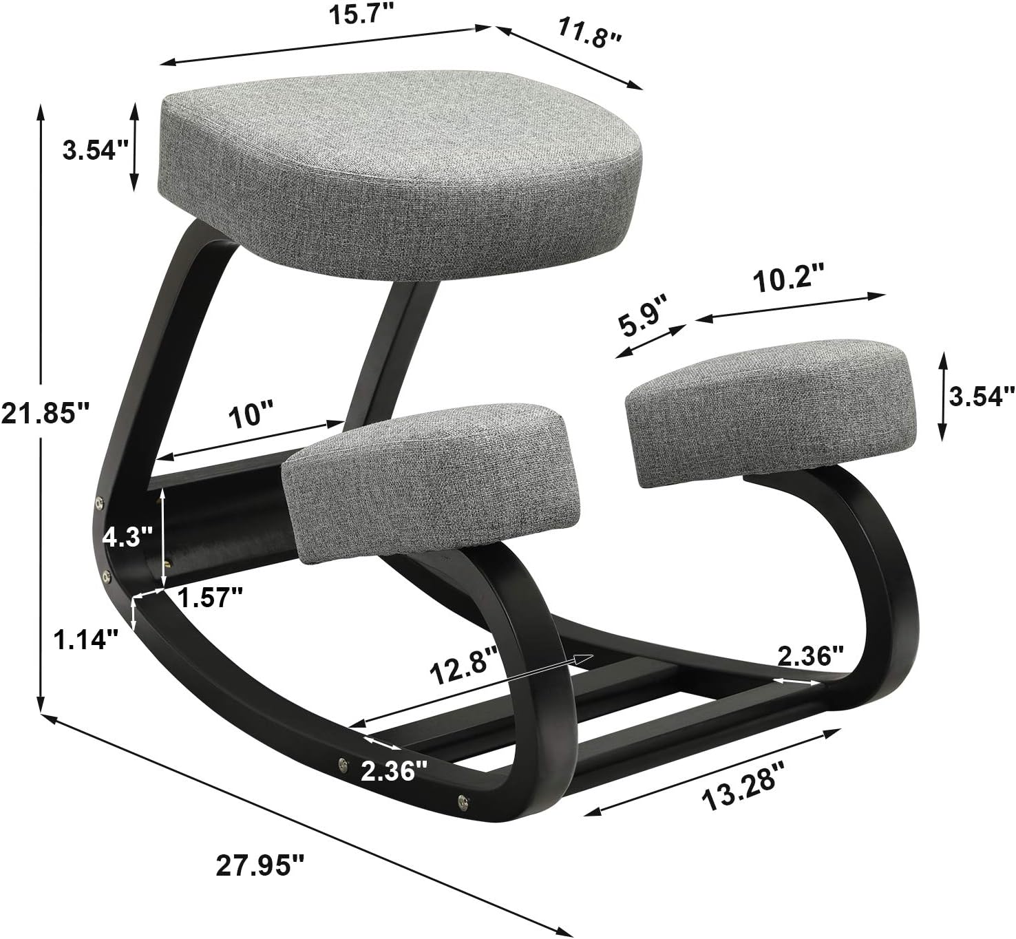 VIAGDO Ergonomic Kneeling Chair for Home Office Posture Corrective