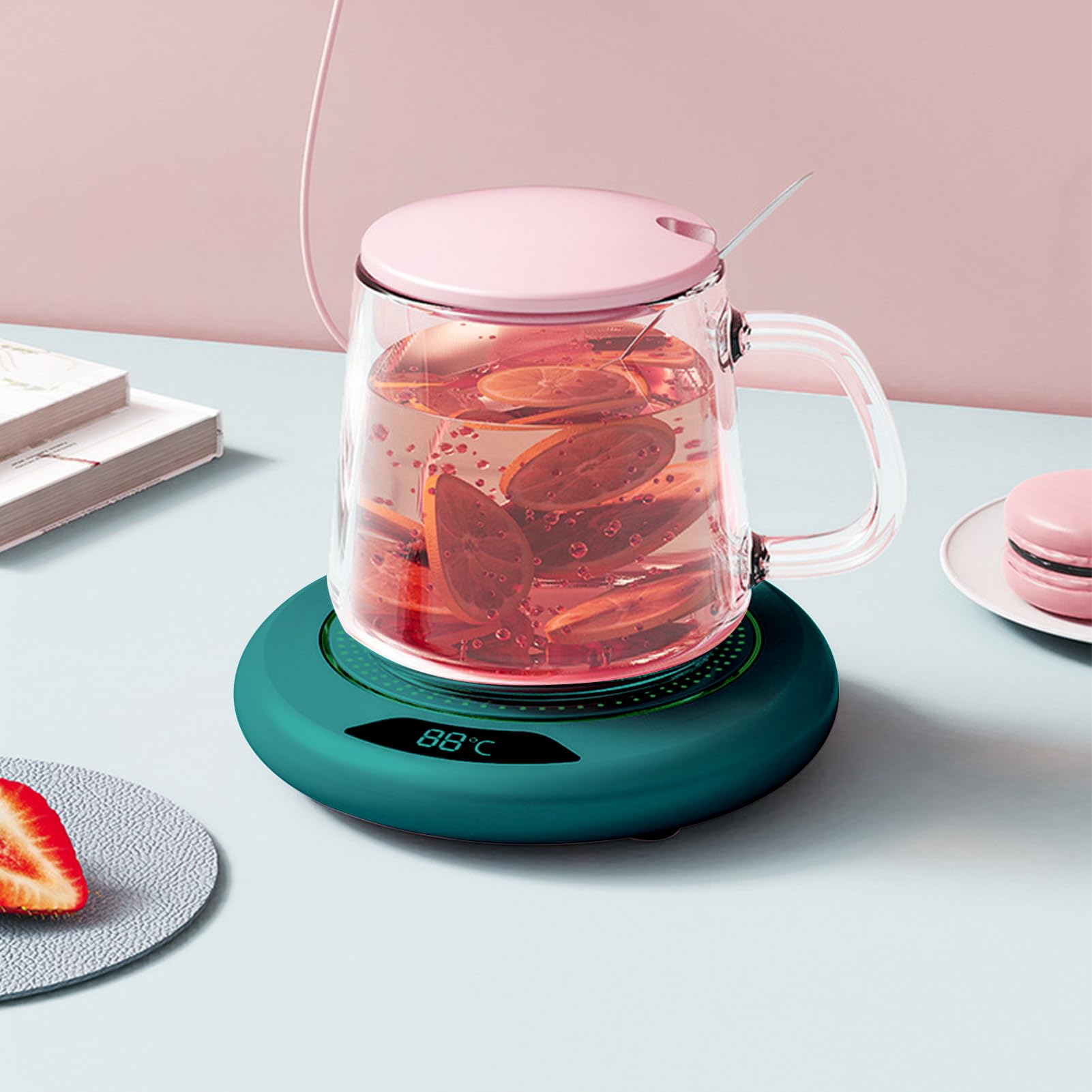Scalda Tazze - 3 Livelli Temperatura Piastra Riscaldante USB Intelligente 20W | Dispositivo Riscaldante Per Cucina Sala Da Pranzo Regalo Casa,Accessorio Alimentare Termico per Bevande Calde