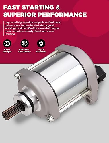 Miniatura 3 de Motor de arranque para Honda Honda Recon 250 2008-2020 TRX250TM TRX250TE Trx250 ES 31200-HM8-B61 31200HM8B61 OLIFANT