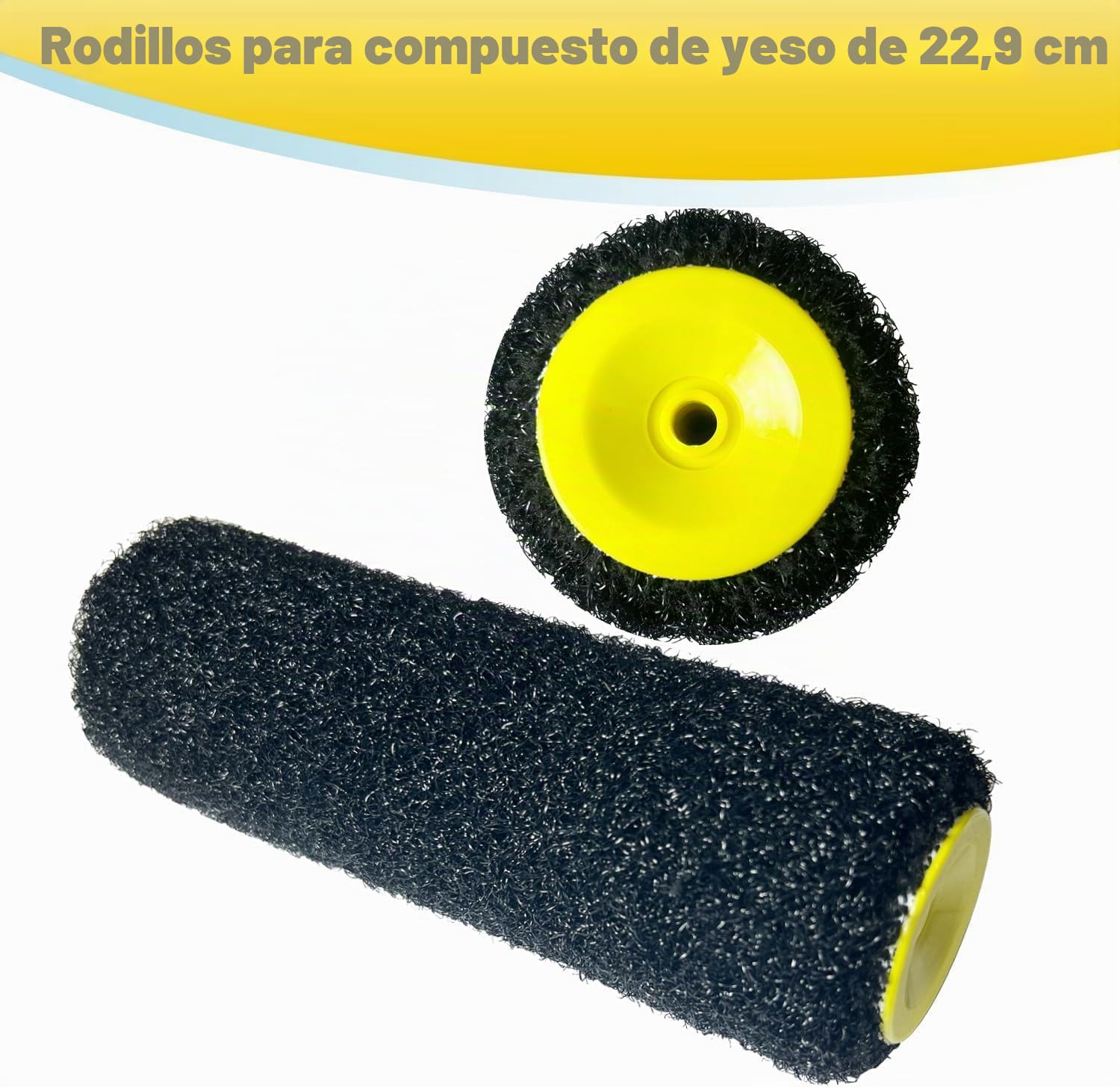 Rodillo de espátula, rollo de 23 cm para masilla, rodillo de revestimiento para masilla, rodillo especial para masilla, rodillo de nailon premium para masilla con grillete