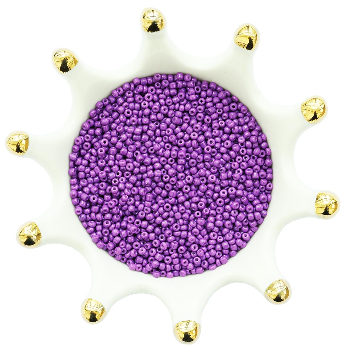 Bulk 2mm Purple Seed Beads for Jewelry Making 110 Grams About 9800pcs,12/0 Glass Craft Beads for Making Earrings Bracelets - Image 2
