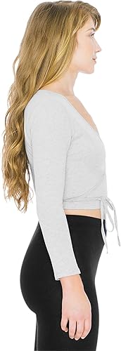 Miniatura 4 de American Apparel Camiseta de manga larga Julliard de algodón y elastano para mujer