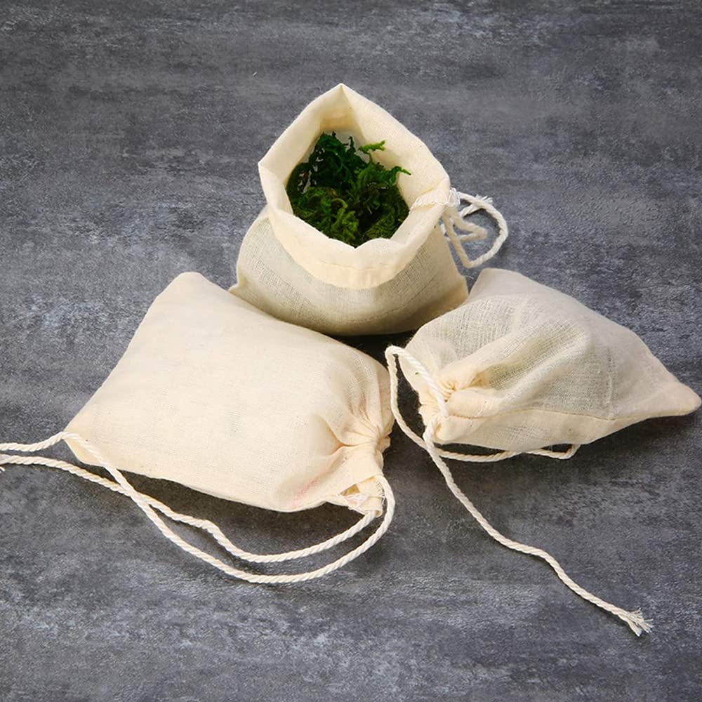 Lot De 4 Sacs à Lait De Noix - 29 X 39 Cm - En Coton Naturel