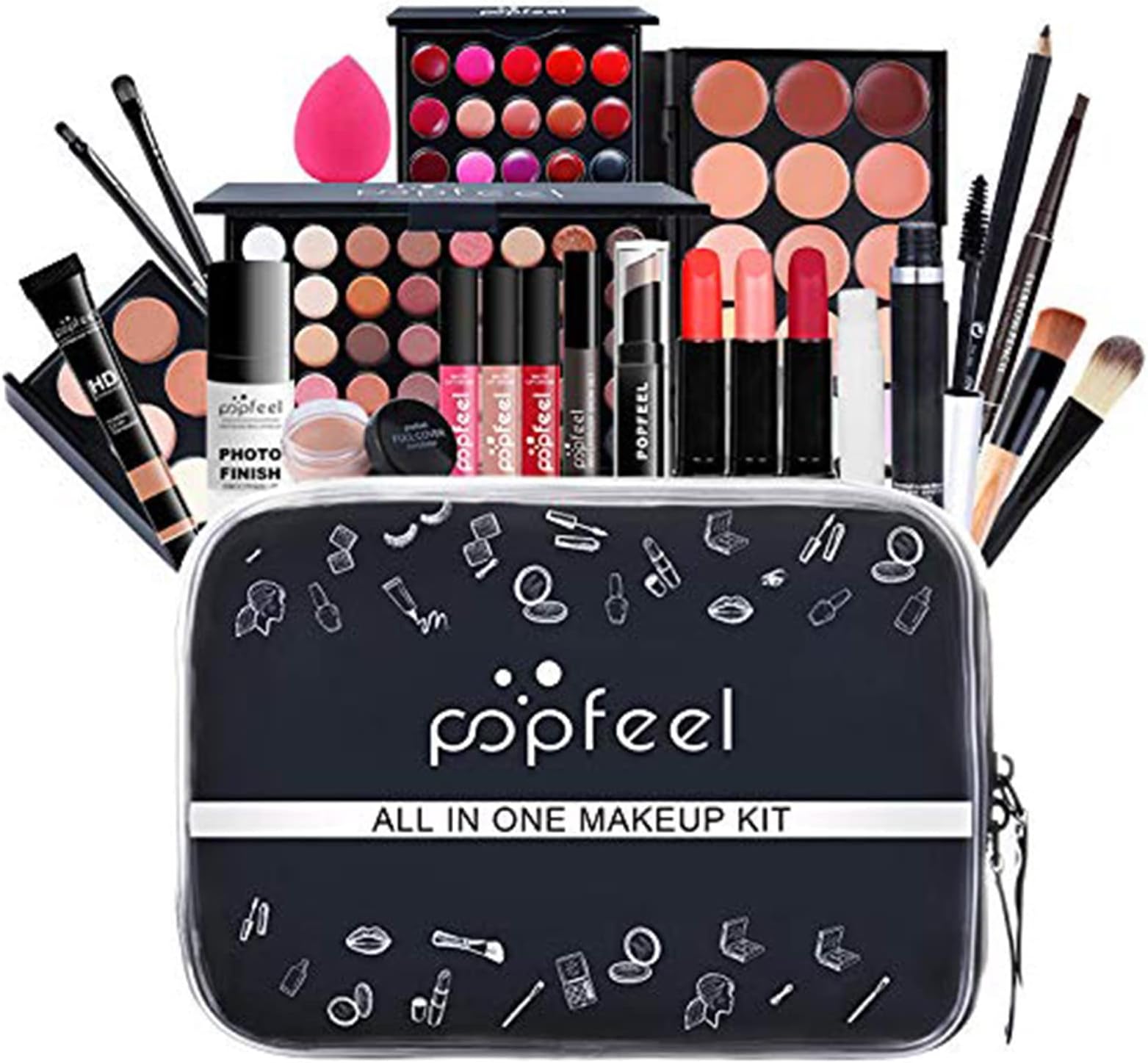 All In One Makeup Kit,Multipurpose Makeup Set Full Makeup Essential Starter Kit for Beginners or Pros Makeup Gift Set for Women Full Kit