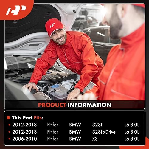 Miniatura 2 de A-Premium Compresor de aire acondicionado con embrague compatible con BMW 328i 2012-2013, 328i xDrive 2012-2013, X3 2007-2010, 7SBU16C Style, 6