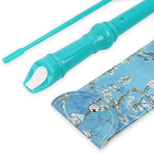 Miniatura 156 de Flauta para principiantes, niños y adultos, 8 agujeros, soprano, con varilla de limpieza y funda de cuero para estudiantes, entretenimiento en casa