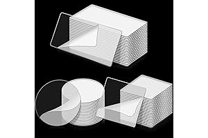 60 Pieces Double Sided Sticky Tape Clear Mounting Square Tape