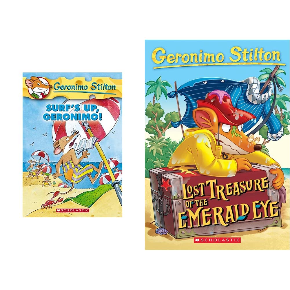 Surfs Up Geronimo: 20 (Geronimo Stilton - 20)+Lost Treasure of the Emerald Eye: 01 Geronimo Stilton