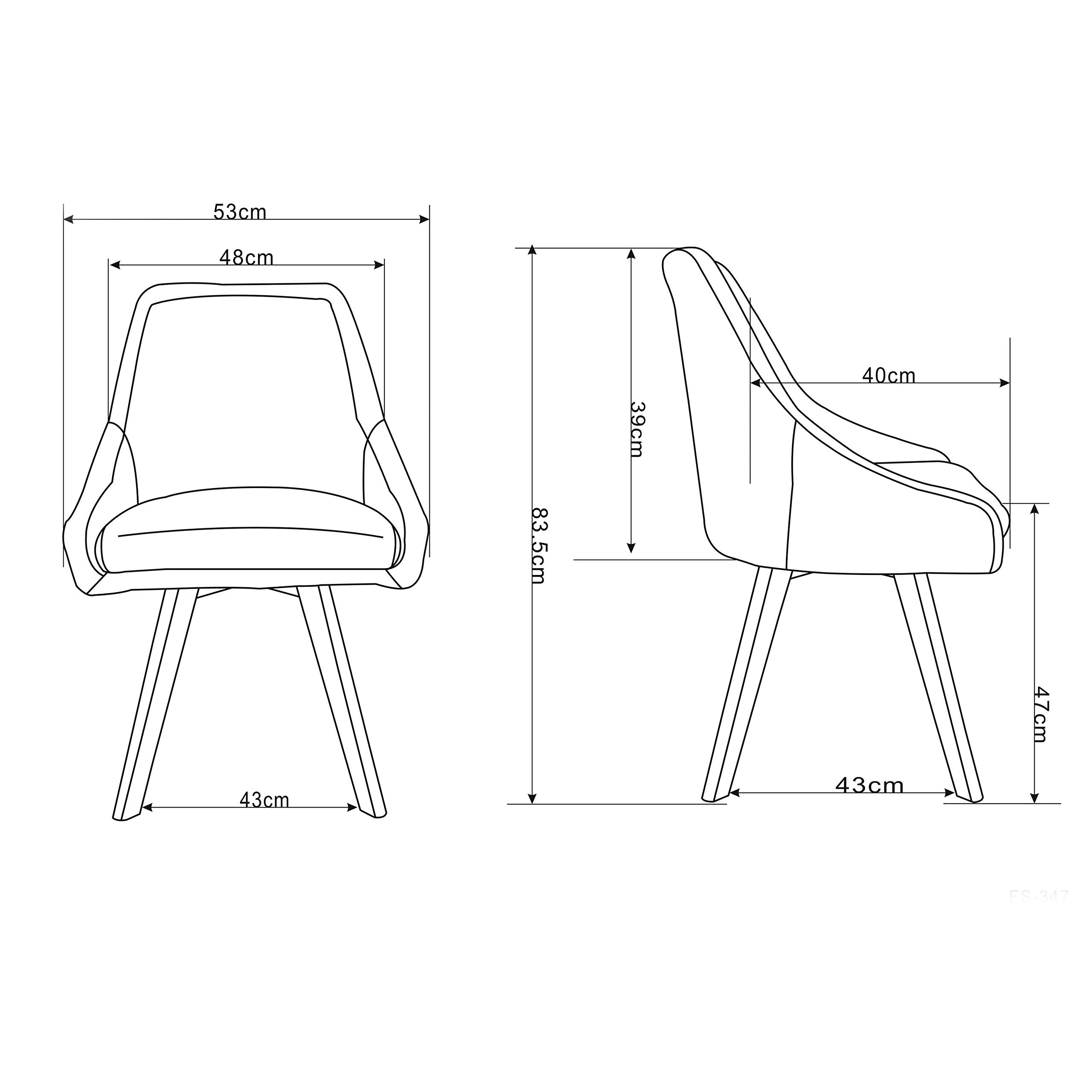 La Silla Española Sedia da pranzo, 43 x 53 x 83,5 cm