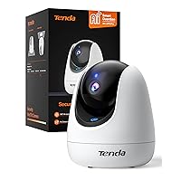 Tenda CP3 Pro Telecamera Wi-Fi Interno, 360° 2K Videocamera di Sorveglianza