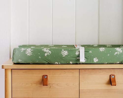 Miniatura 259 de Funda para cambiador de bebé, paquete de 2 unidades para niños, niñas (aeroplanos y nubes de acuarela), sábanas bajeras de primera calidad, funda