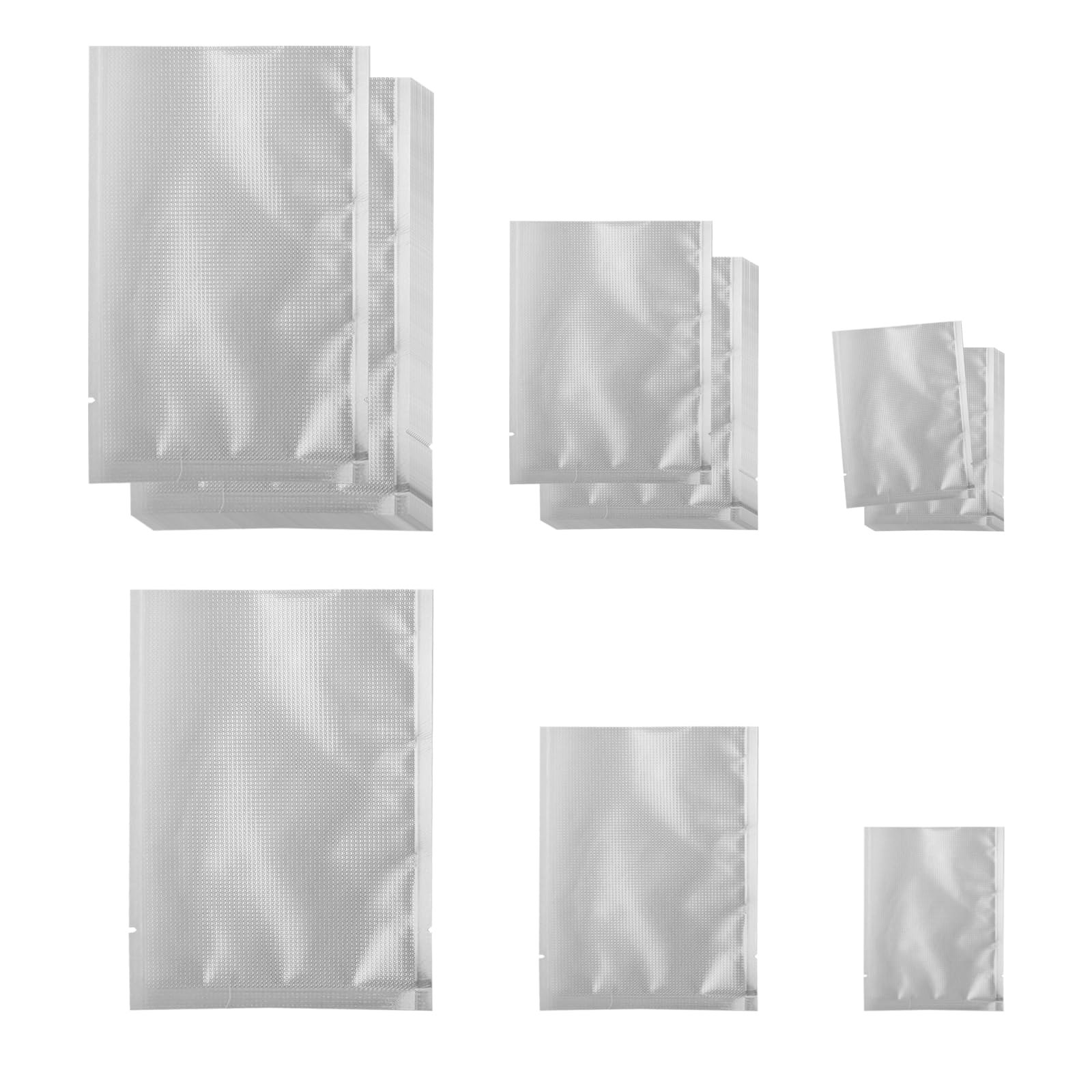 150 Pcs Thick Small Vacuum Sealer Bags Plastic Heat Seal Food Storage