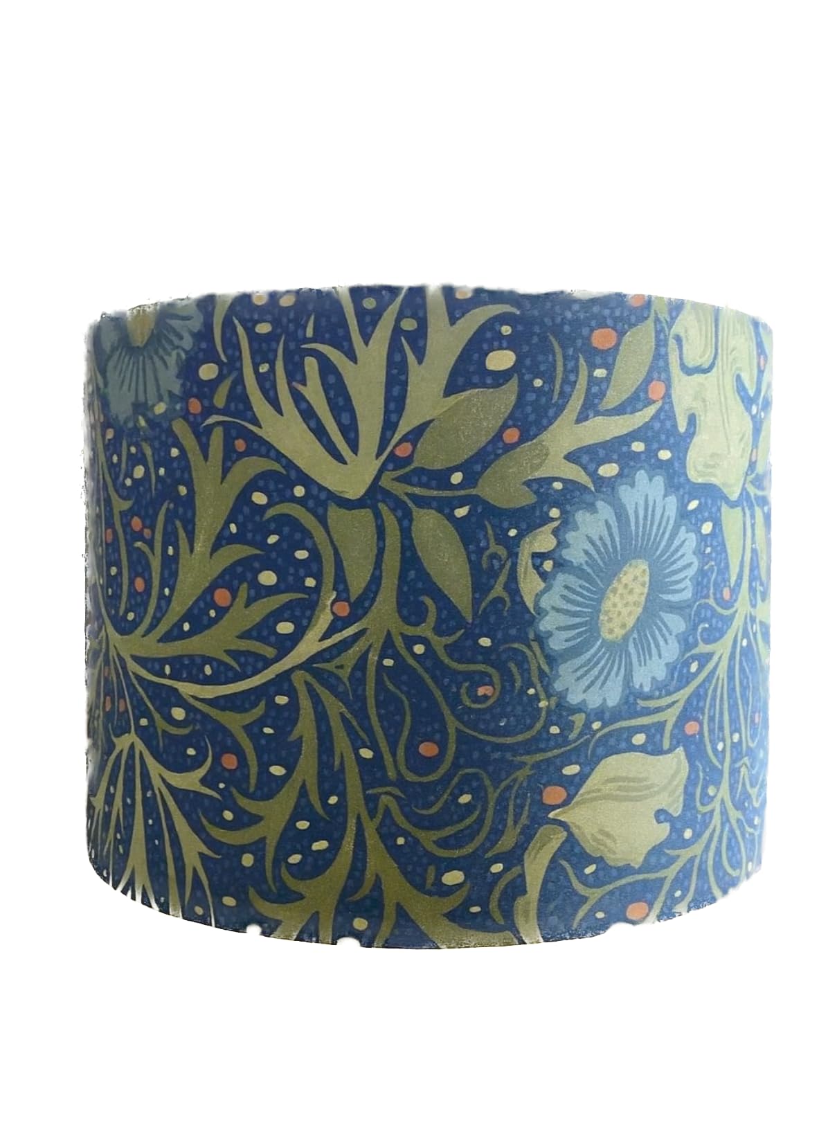 Lampshades of Ellie William Morris Seaweed Cobalt Thyme Blue Green Ceiling Table Floor lamp (Small (20cm Diameter), Table/Fl)