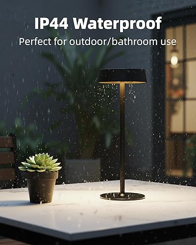 Miniatura 6 de Lámpara inalámbrica, impermeable al aire libre, control táctil regulable de 3 temperaturas de color, portátil con pilas, RGB, función de memoria