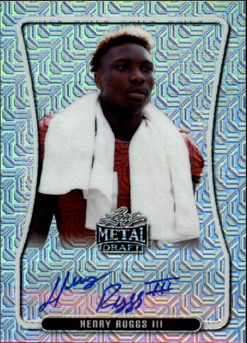 2020 Leaf Metal Draft Portrait Autograph Mojo Silver