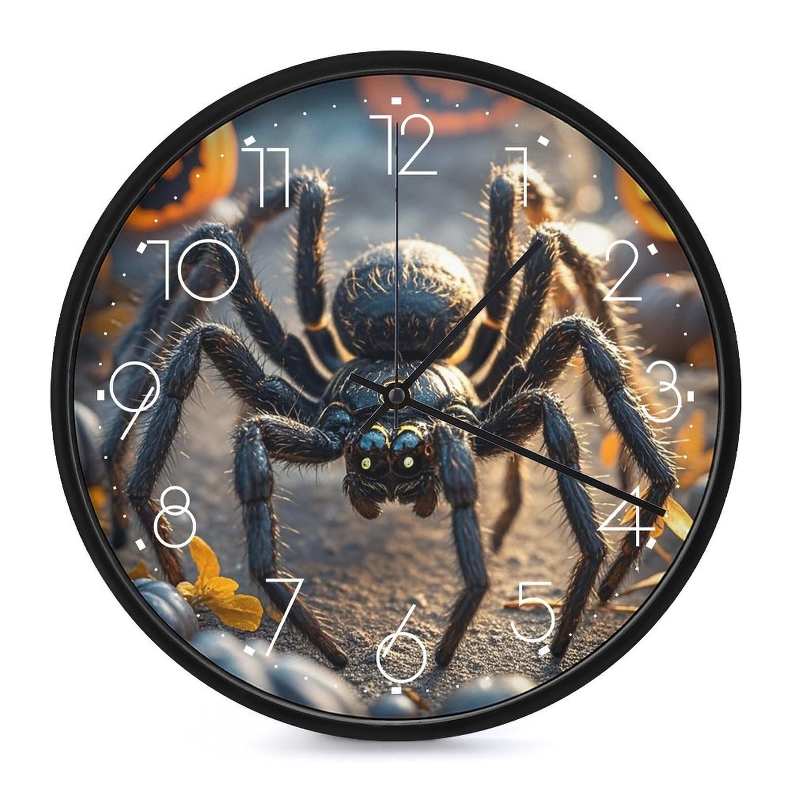 Horloge murale araignée silencieuse sans tic-tac pour bureau moderne