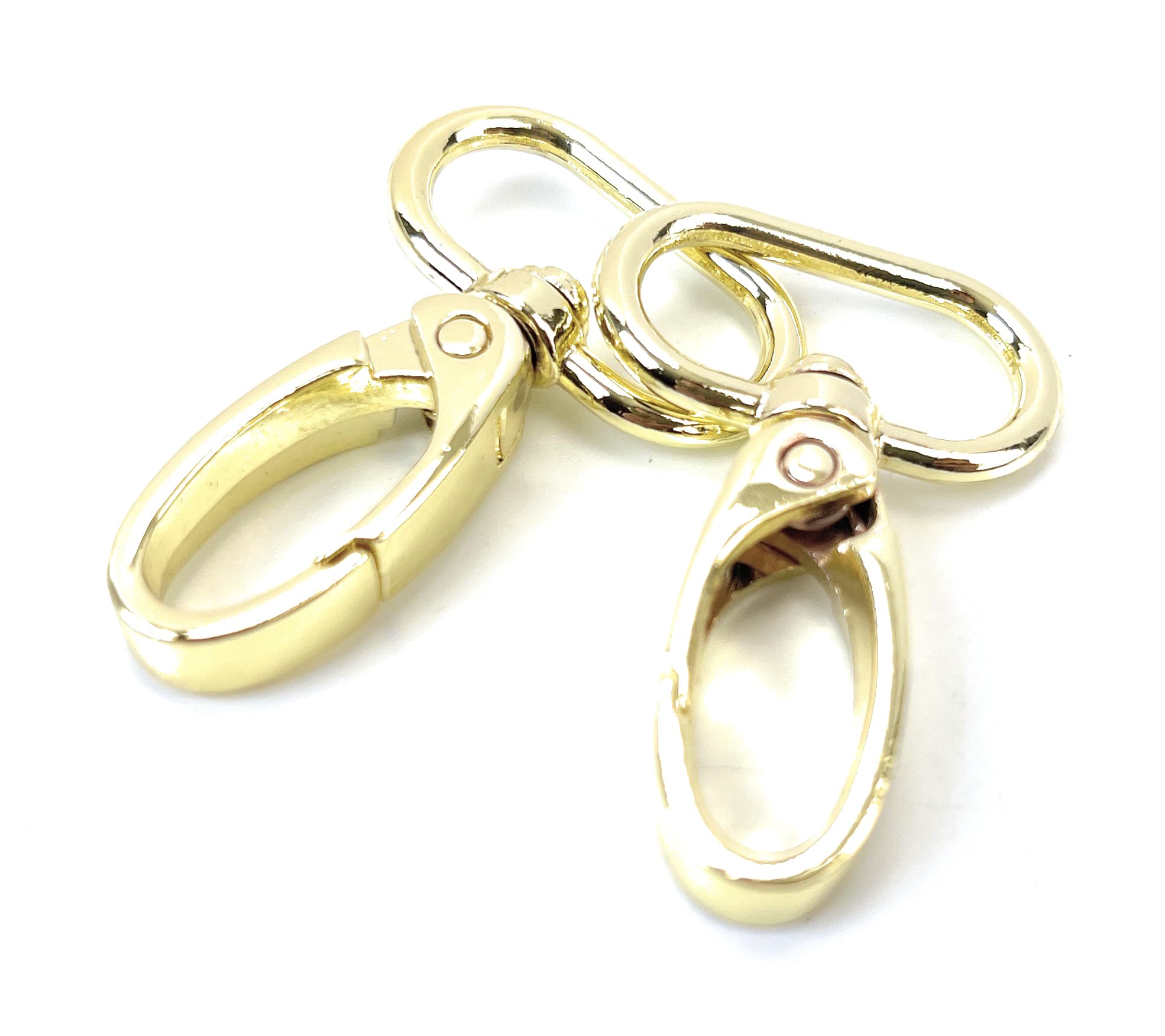 VersaKits 10 Pcs Heavy Duty Swivel Hooks Metal Clips with Snap Spring Gate Lobster Claw Clasps for DIY Sewing