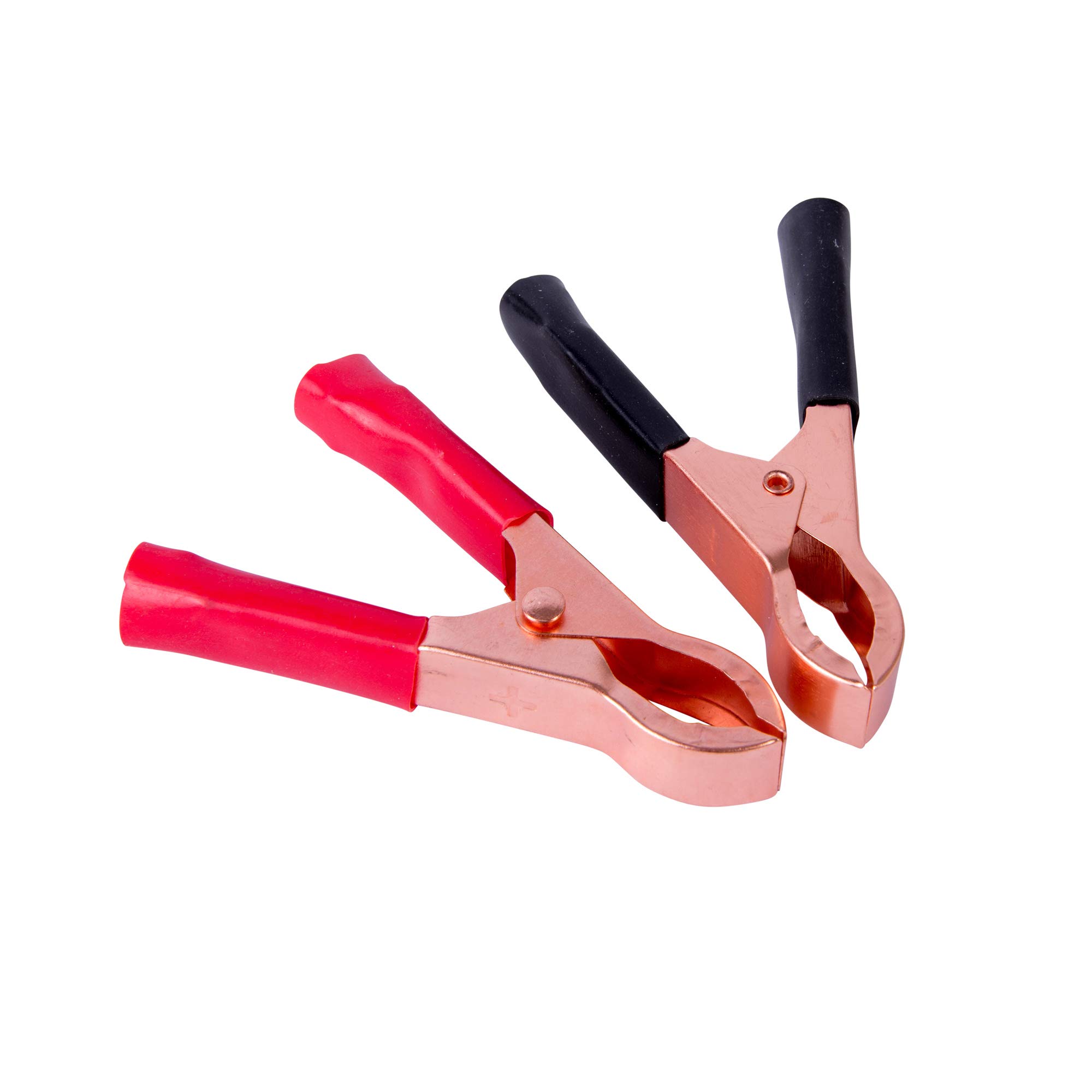 Gardner Bender 14-630 Morsetti per batteria, 30 AMP, Clip per batteria isolata rivestita in rame, codice colore, 3 pollici, confezione da 2, manico rivestito rosso e nero