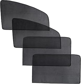 VICASKY 4 Pçs Cortinas De Janela De Carro De Proteção Solar Sombra De Carro Para Janela De Carro Magnética De Sol Sombra De Janela De Carro Para-Sol De Carro Preto Proteção De Verão Filme