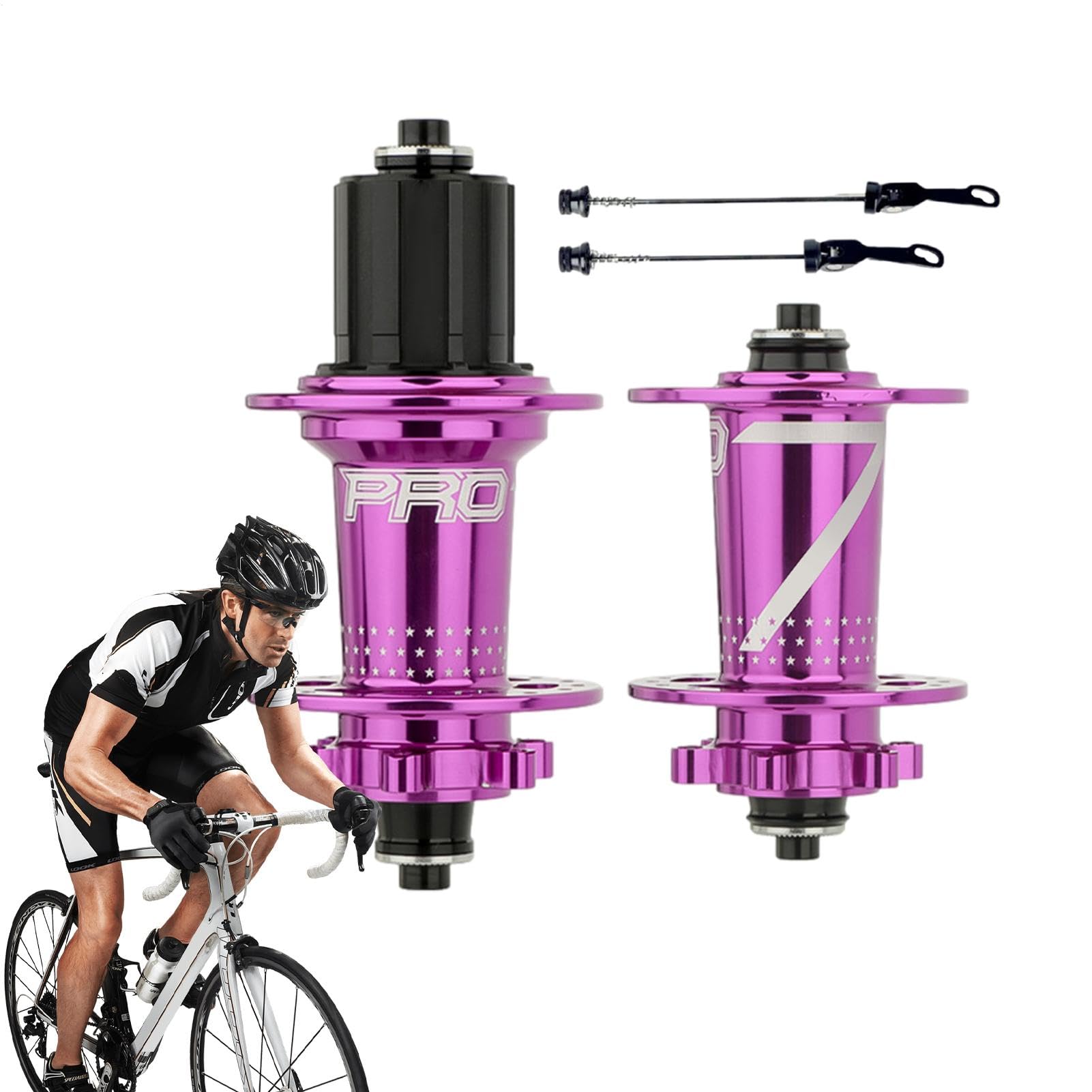 Radnabe Set für Fahrräder, Schnellentriegelungs-Fahrradnabe mit Schnellentriegelung, Universal-Fahrradnabe für Fahrräder, Aluminiumlegierung für Bicic Radnabe